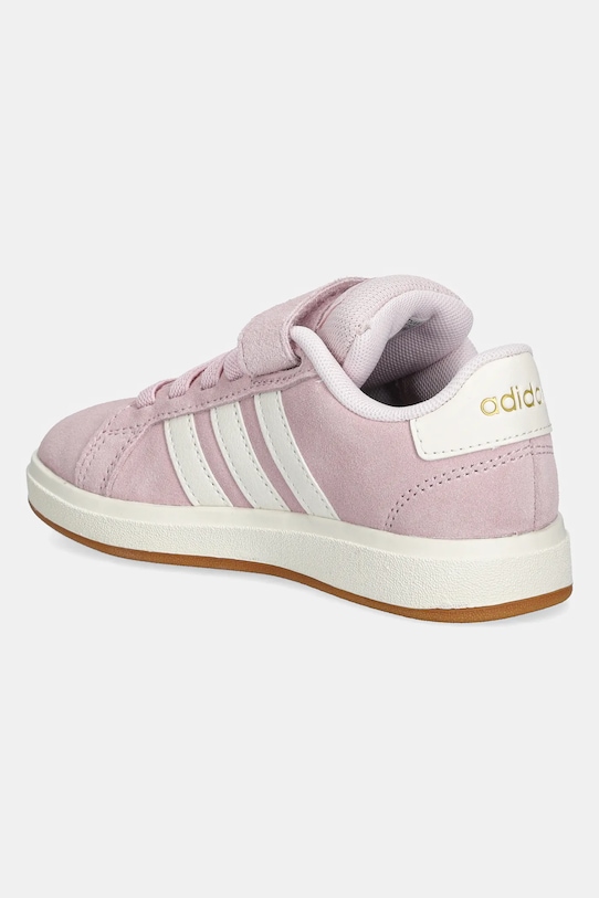 Детские замшевые кроссовки Grand Court 00s Adidas, розовый — фото 3