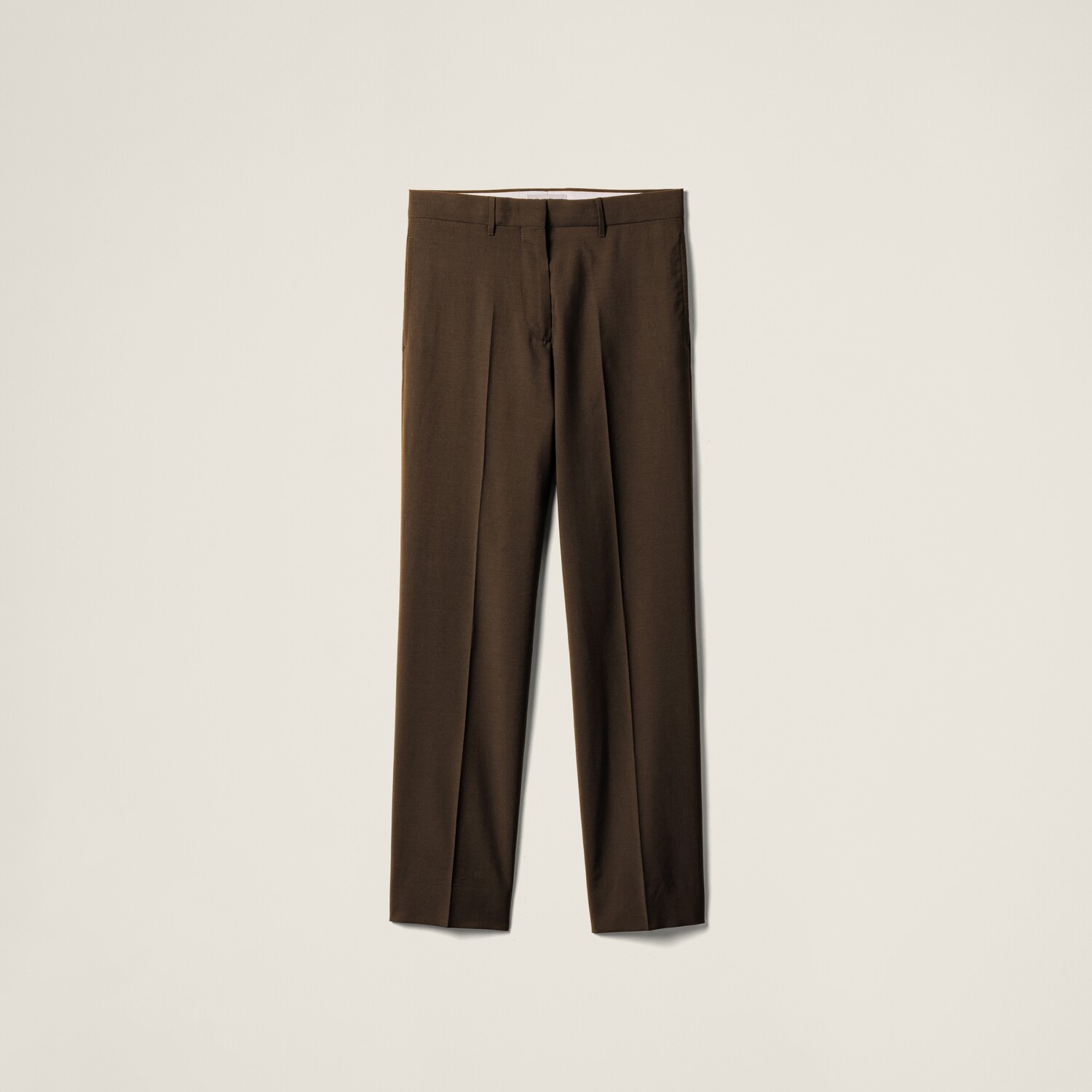 

Брюки из тончайшей шерсти MIU MIU, коричневый