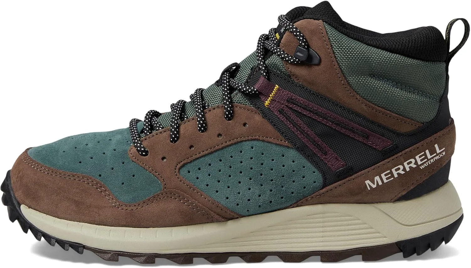 Мужские водонепроницаемые кожаные ботинки Merrell Wildwood Mid — фото 3