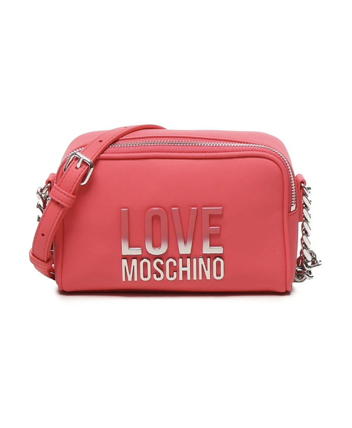 

Фуксиевая сумка через плечо на молнии Love Moschino, розовый