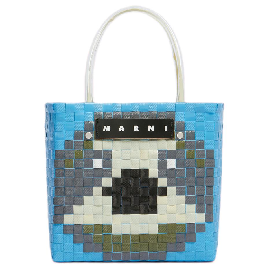 

Полипропиленовая сумка-шоппер, хозяйственная сумка, женская сумка светло-голубой MARNI