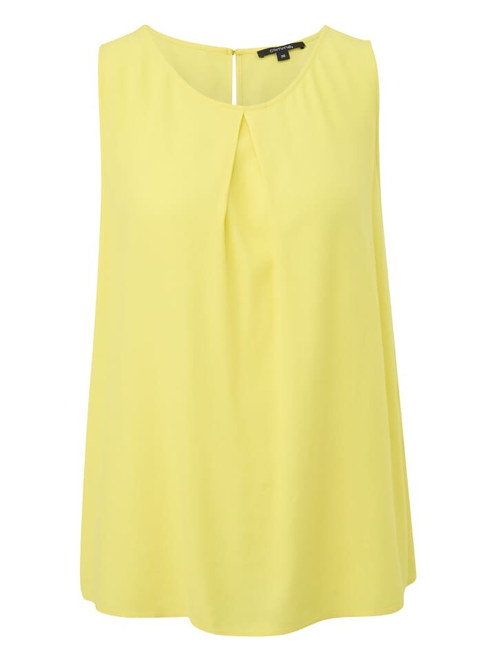 

Блуза comma Bluse ärmellos, желтый