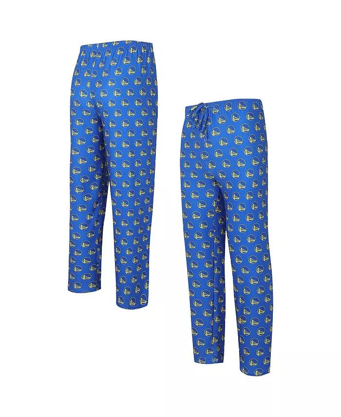 

Мужские королевские брюки Golden State Warriors Allover Logo Print Gauge Sleep Pants Concepts Sport