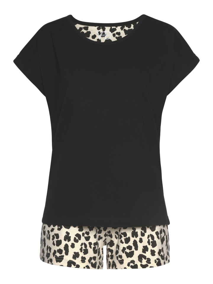 

VIVANCE DREAMS Короткие шорты черного цвета с животным принтом