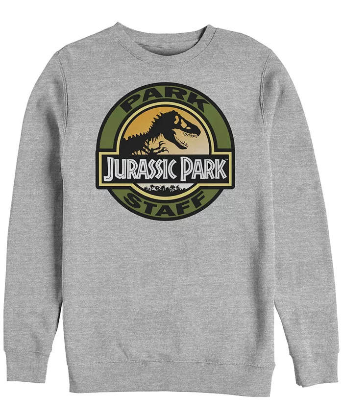 

Мужская толстовка с ретро-логотипом Jurassic Park Staff Fifth Sun, серый