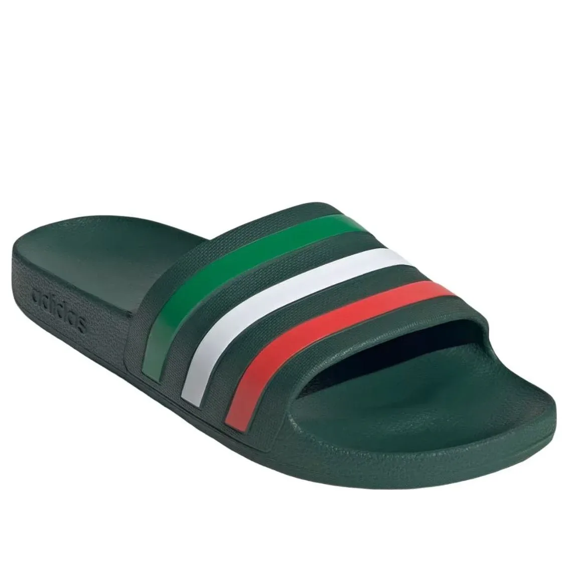 Шлепанцы Adidas Adilette Aqua Slides 'Team Dark Green Bright Red' — фото 4