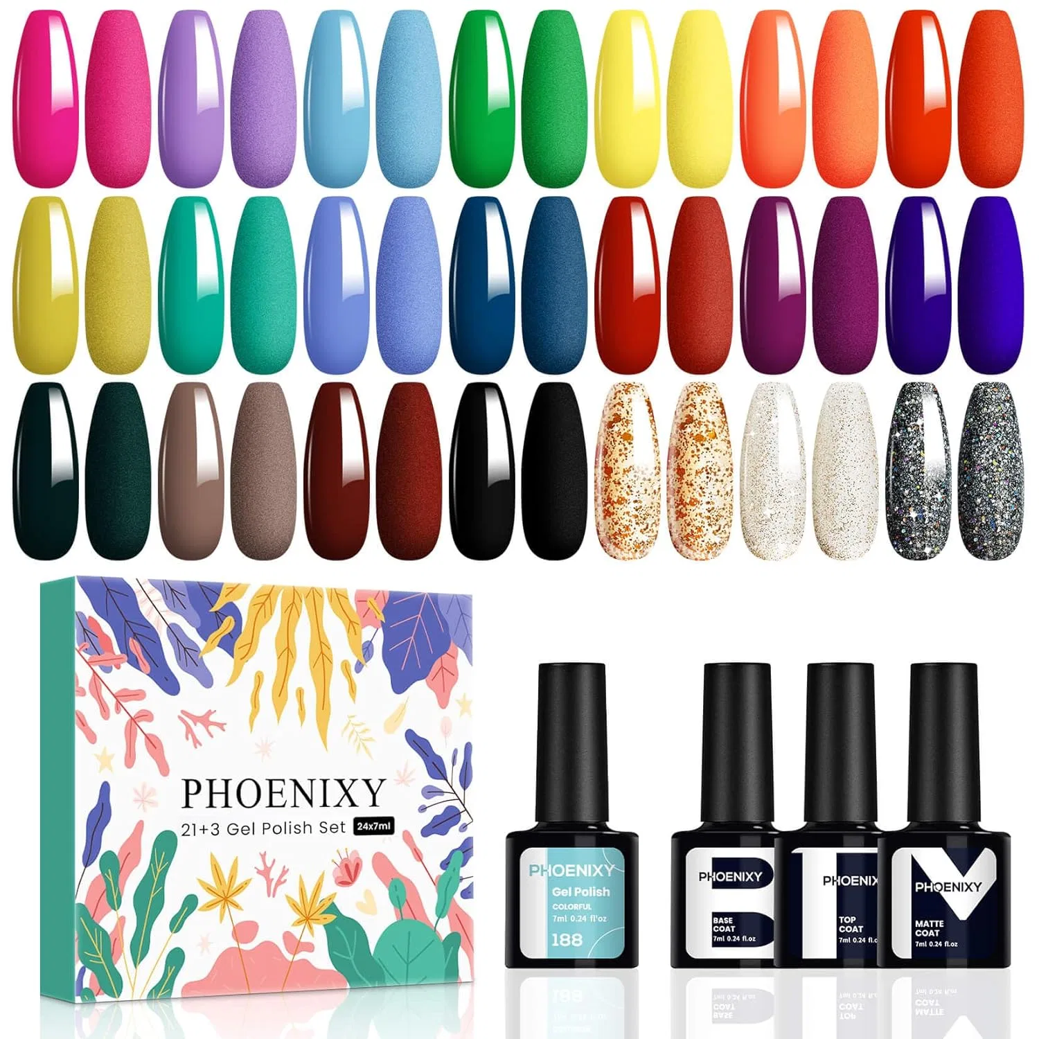 Набор гель-лаков Phoenixy (21 цвет) Phoenixy, Set 5