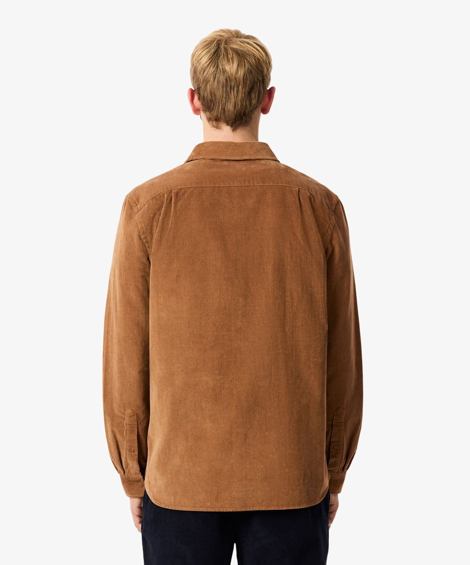 Вельветовая рубашка Essential LACOSTE, Camel — фото 2
