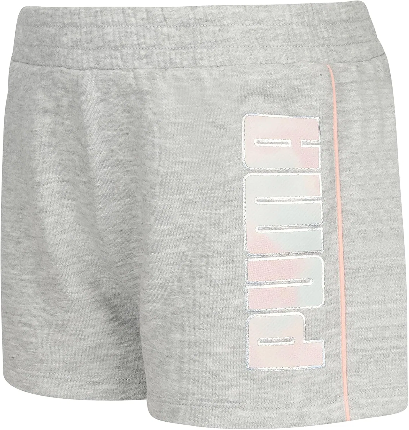 Детские шорты Puma из хлопка с французской махровой тканью, Grey/Grey — фото 4