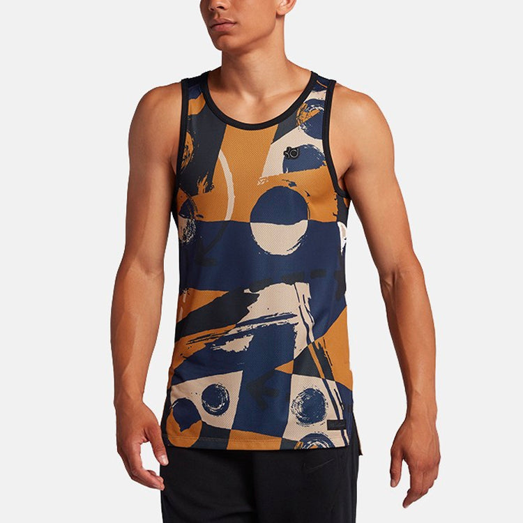 Жилет Nike KD Durant Men's Basketball Sports Casual Vest Men's Blue/Yellow — фото 4