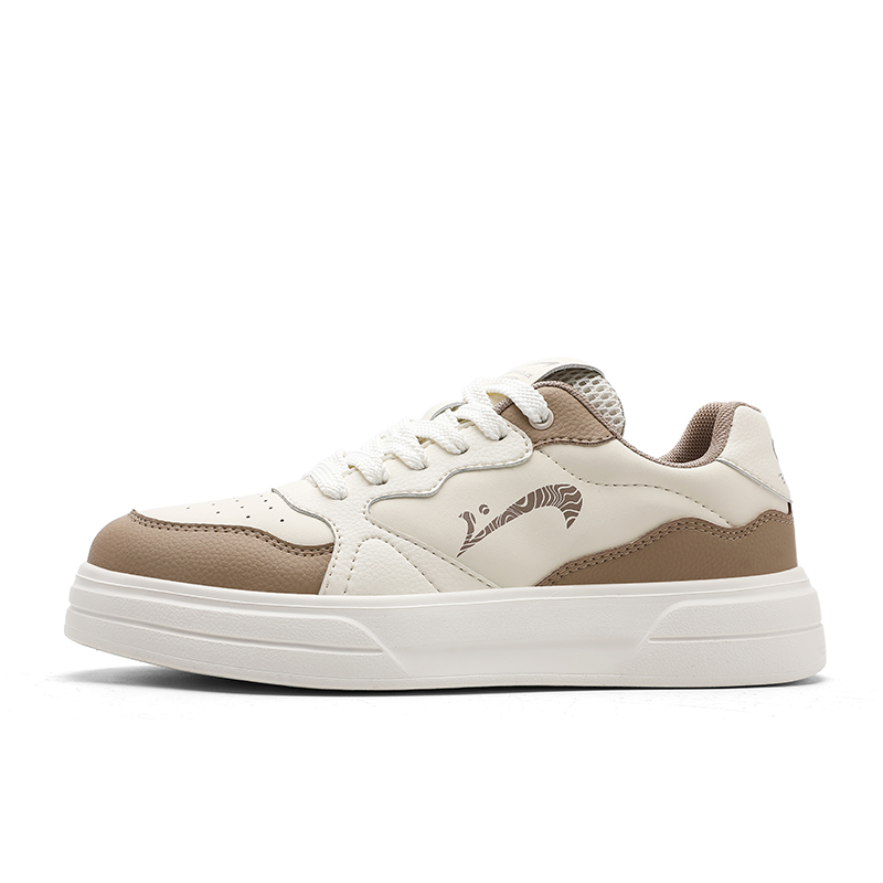 

K-bird Амортизирующие износостойкие легкие низкие скейтерские кроссовки мужские - бежевый/темно-красный, цвет Beige/Dark Red