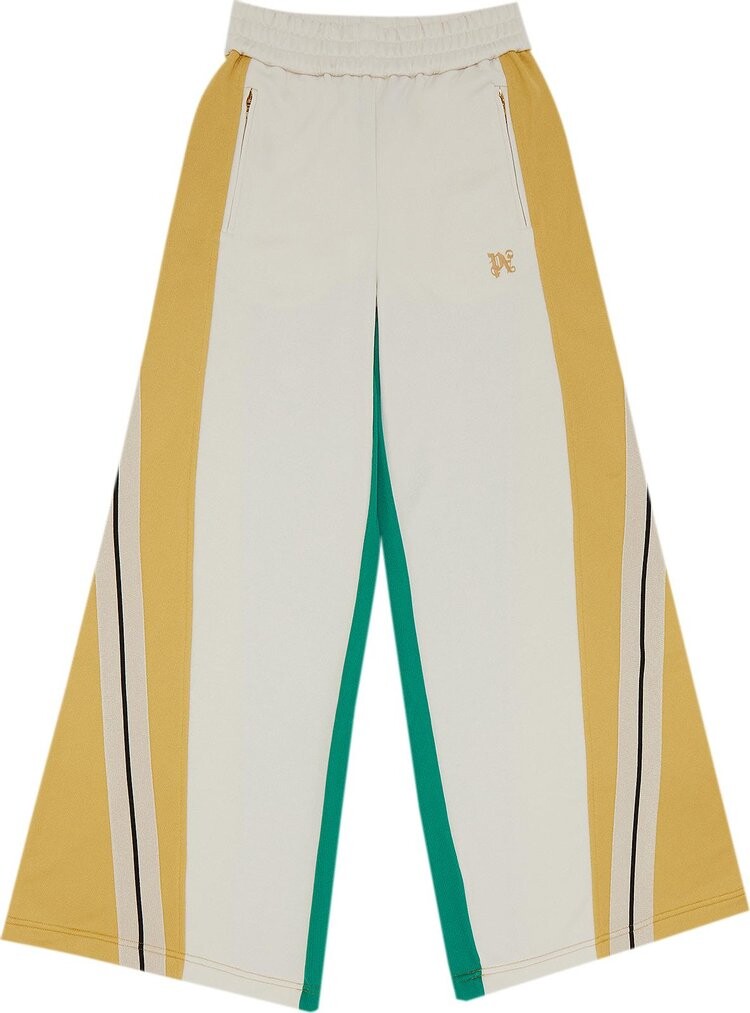 

Спортивные брюки Palm Angels Monogram Colorblock Wide 'Off White/Multicolor', белый