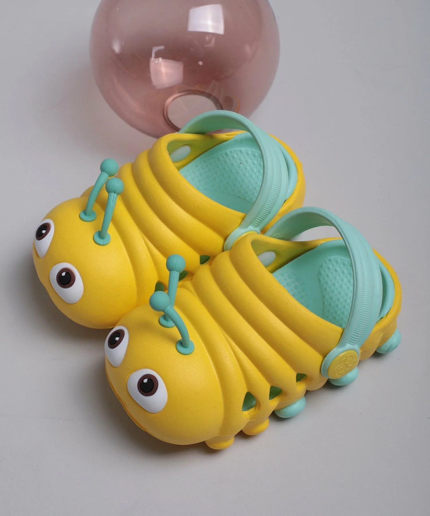 Милые сандалии-тапочки в форме гусеницы Aimoha - Select -, Yellow — фото 2