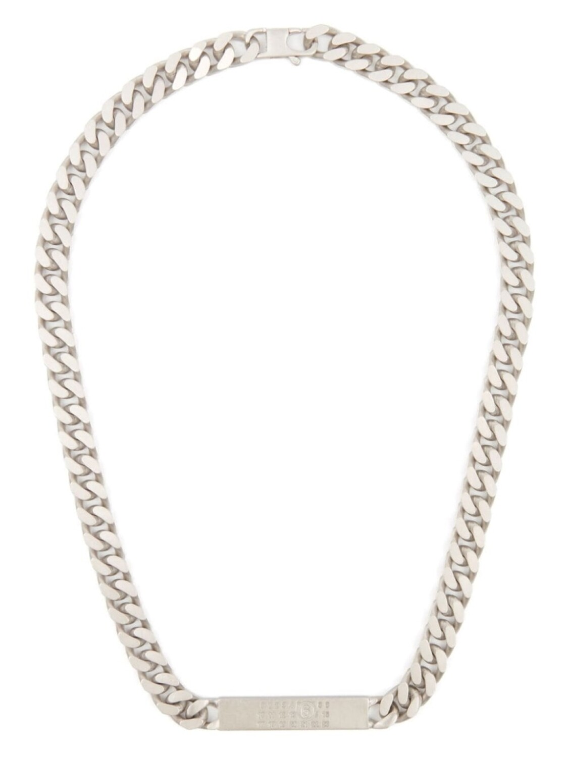 

MM6 Maison Margiela цепочка на шею с декором Numbers, серебряный