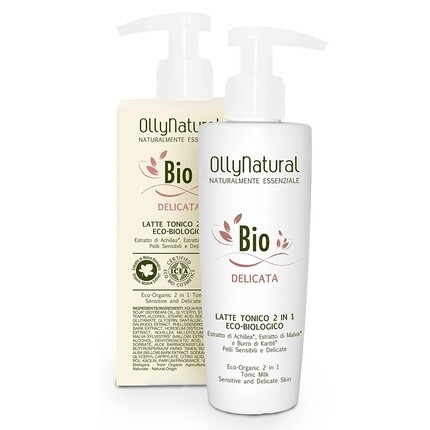 

Ollynatural 2 в 1 молочный тоник с экстрактами ахиллеи и мальвы 200 г, Olly Natural