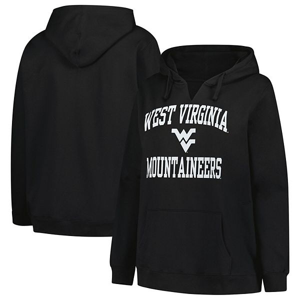 

Женский черный свитер West Virginia Mountaineers plus size с вырезом Heart & Soul Champion