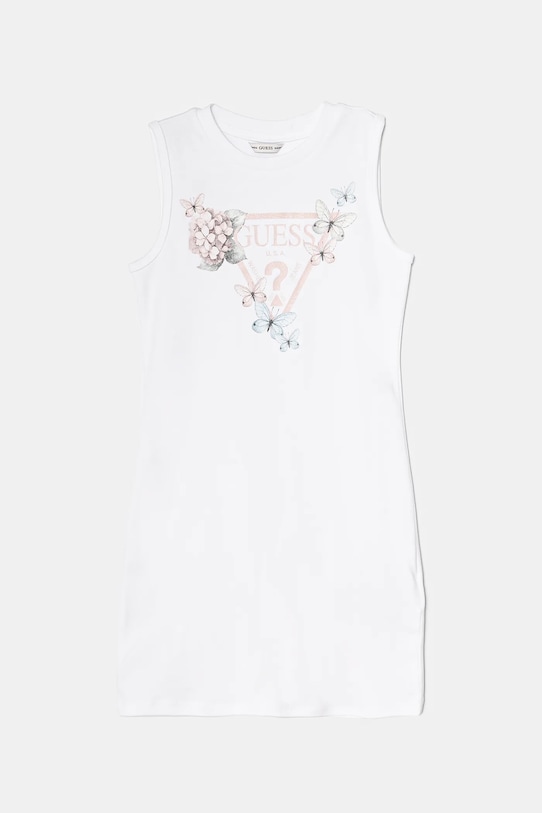 

Детское хлопковое платье Guess, белый