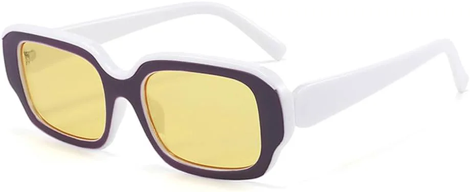 

Солнцезащитные очки UV400 — в стиле панк, конфетные цвета, для женщин и мужчин, для бега и занятий спортом на открытом воздухе generic, Purplewhite-yellow