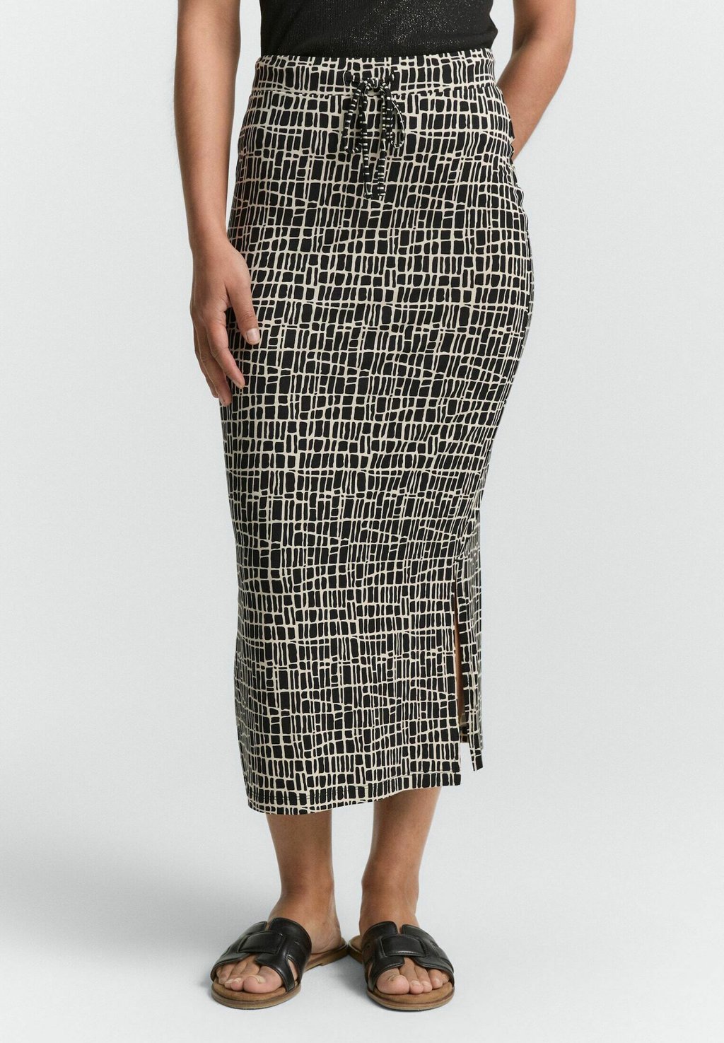 

Юбка А-силуэта MIDI TOM TAILOR, черный