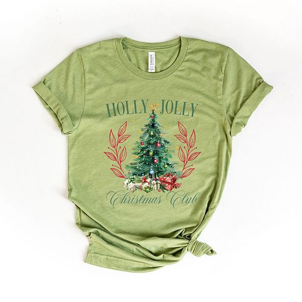 

Футболка с принтом Holly Jolly Christmas Club Simply Sage Market, Light Green