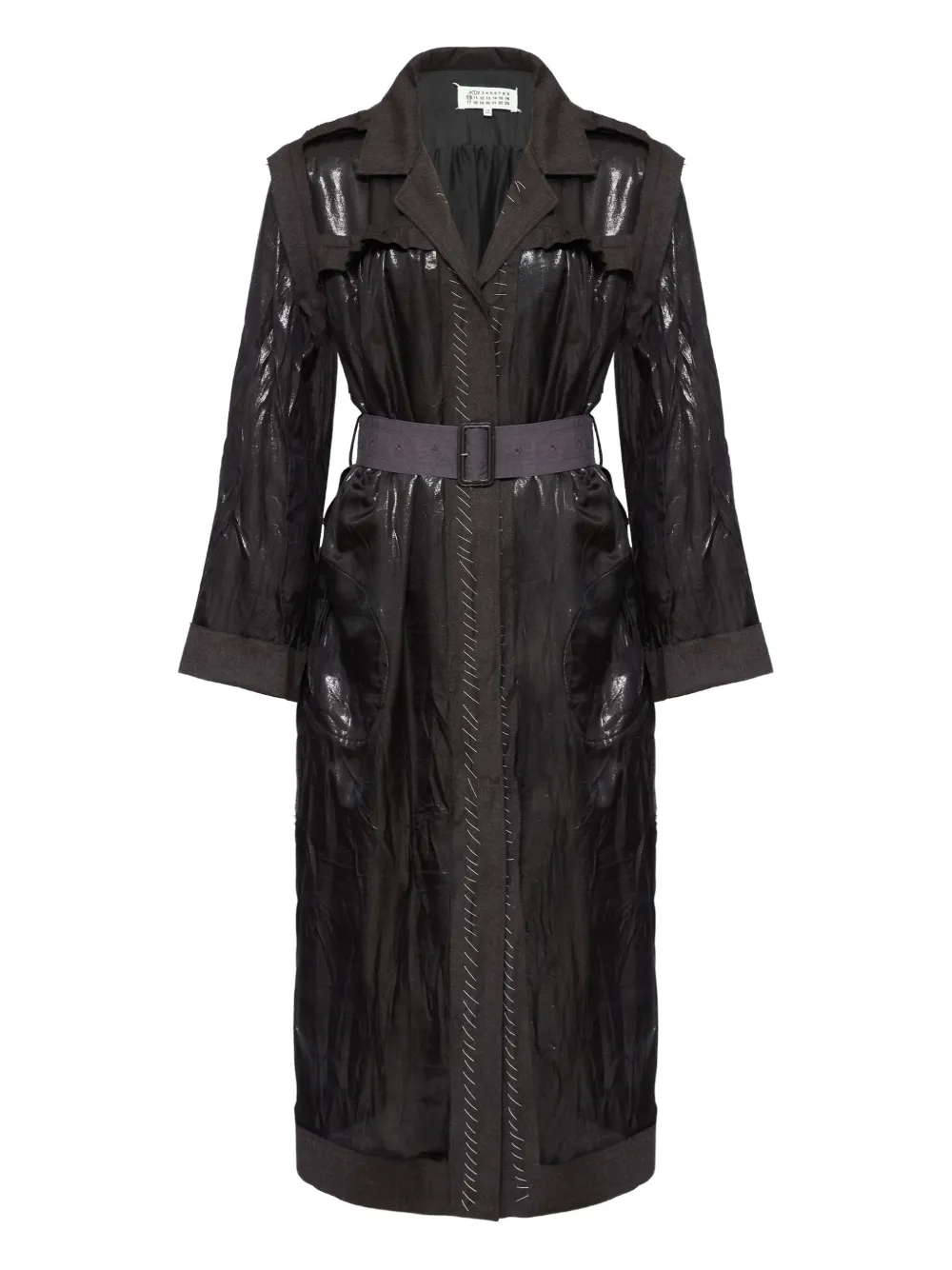 

Платье-тренч с поясом MAISON MARGIELA, черный