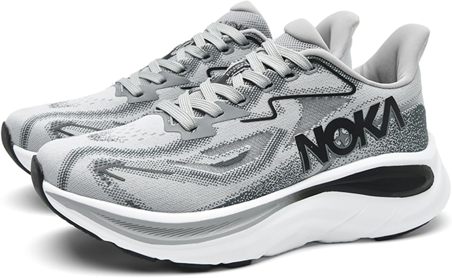 

Мужские вязаные кроссовки с сетчатой поверхностью и амортизацией Qaoterod, серый