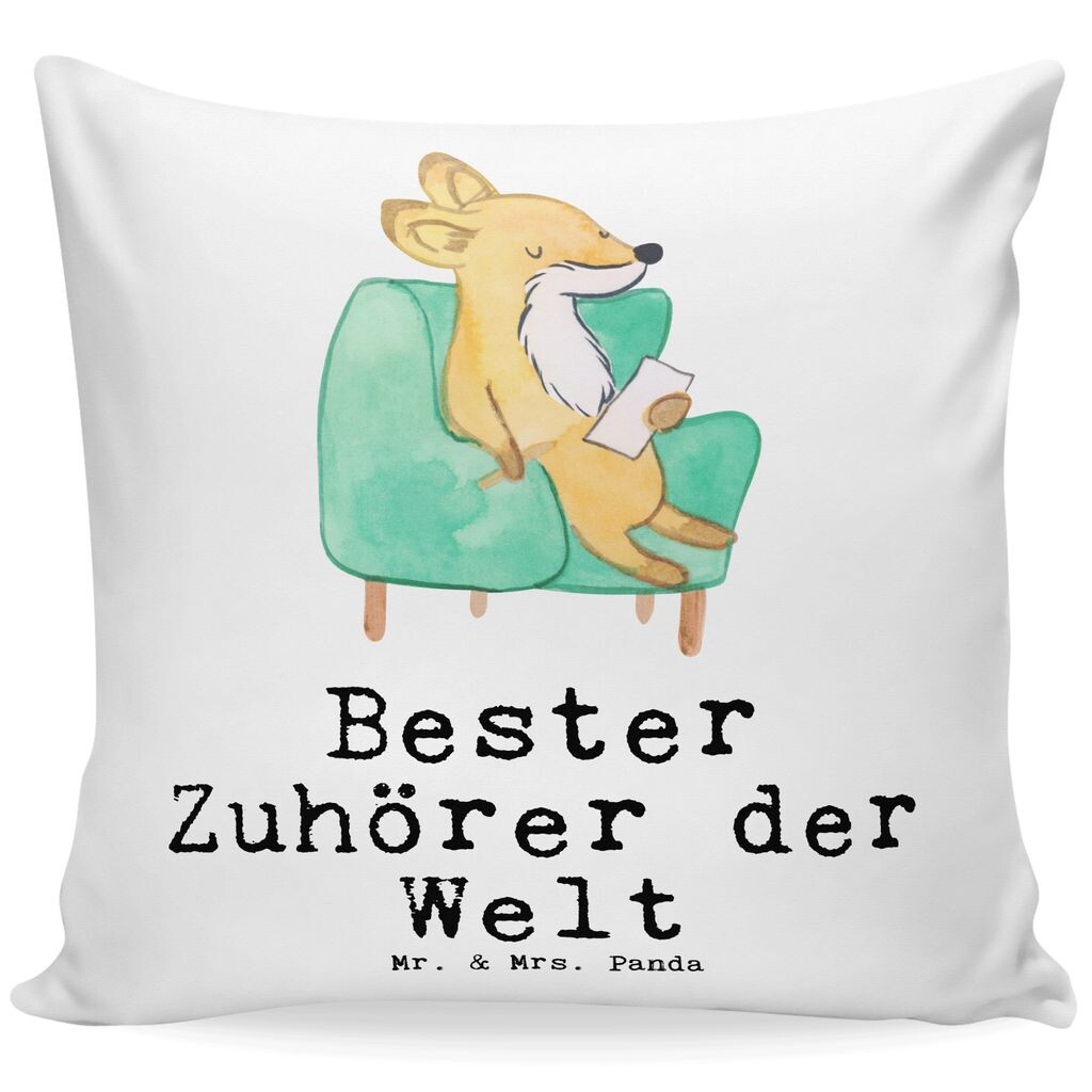 

Подушка Mr. & Mrs. Panda 40x40 Fox Best Listener в мире — белая — подарок, дарение, подруга, диванная подушка, декоративная подушка, спасибо, подушка, помощь, подушка с мотивом