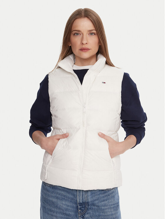 

Утепленный жилет slim fit DW0DW21622 Tommy Jeans, белый