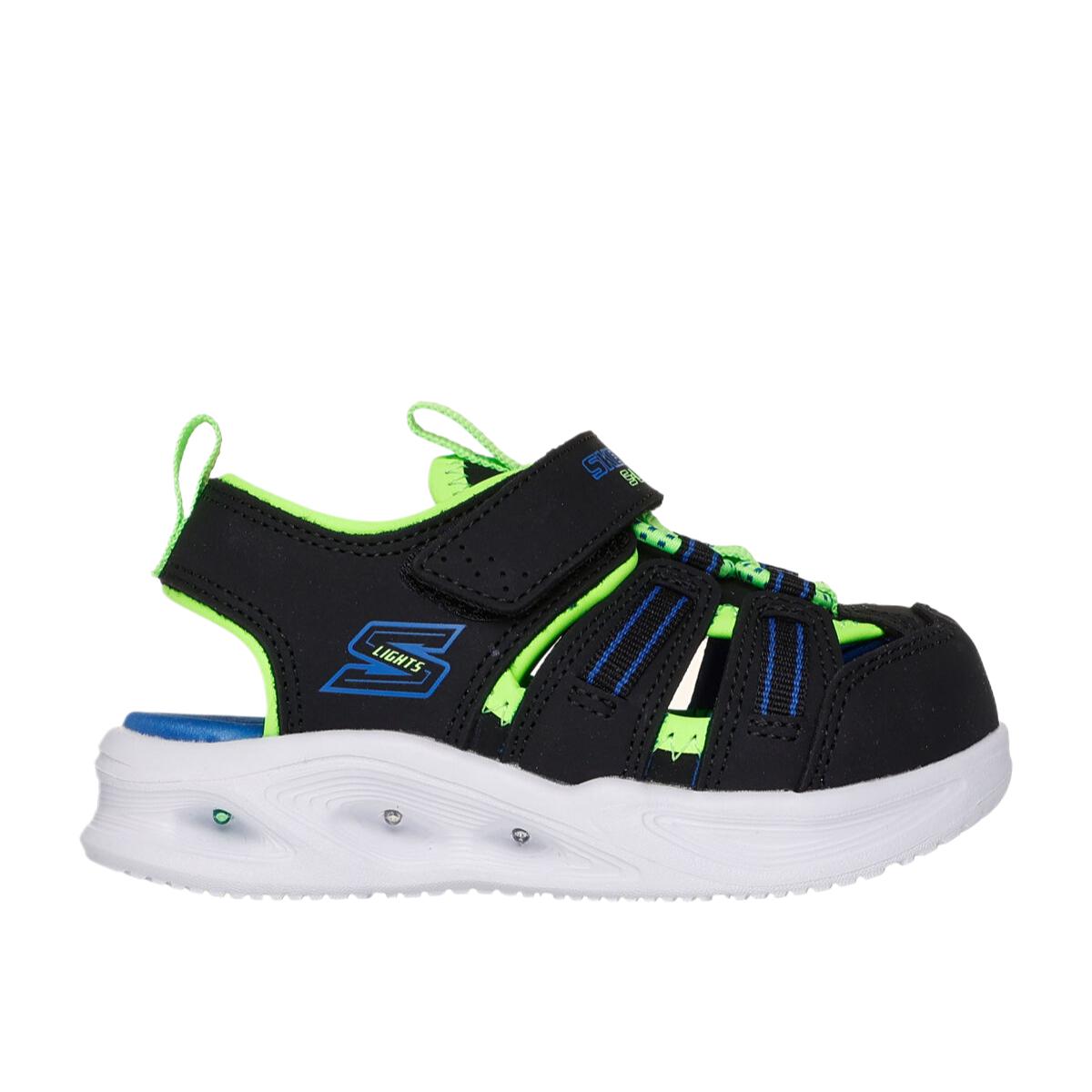 Skechers Kids Детские сандалии Rebound Breathable Lightweight Cushioning Balance Low top черные Infant And Toddler — фото 2