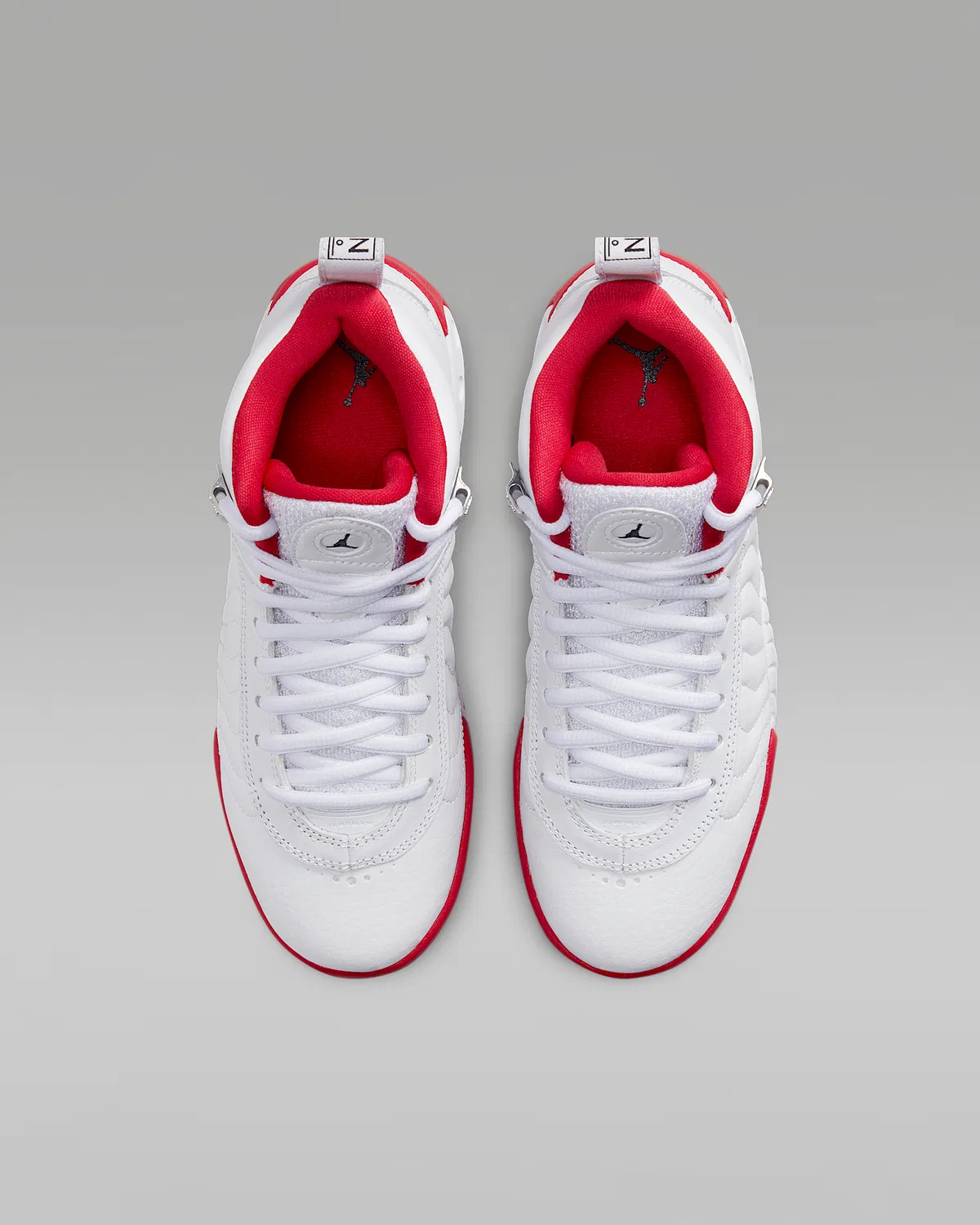 Кроссовки для старших детей Jordan Jumpman Pro, White/True Red/Metallic Silver/Black — фото 4