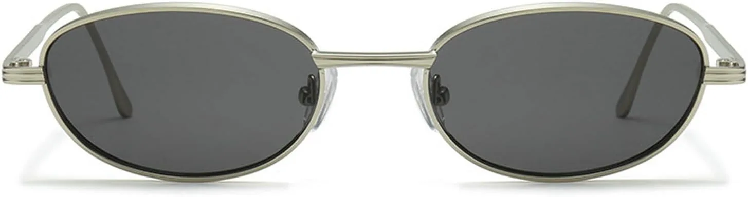 

Laureles Ретро маленькие овальные солнцезащитные очки для женщин, винтажные круглые панк-солнцезащитные очки для мужчин и женщин, модные солнцезащитные очки UV400, C2