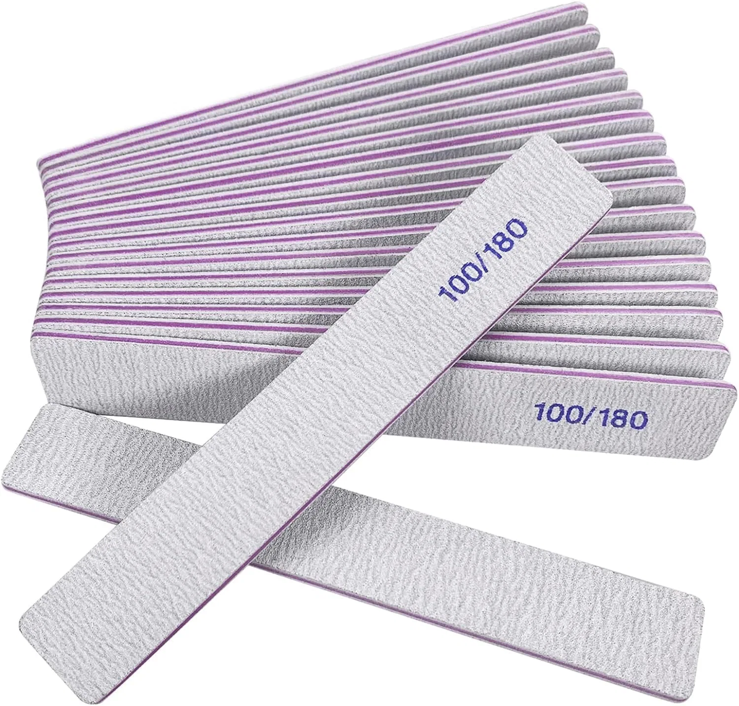 Набор пилок для натуральных ногтей, 100/180 грит, 12 шт. Homeyera