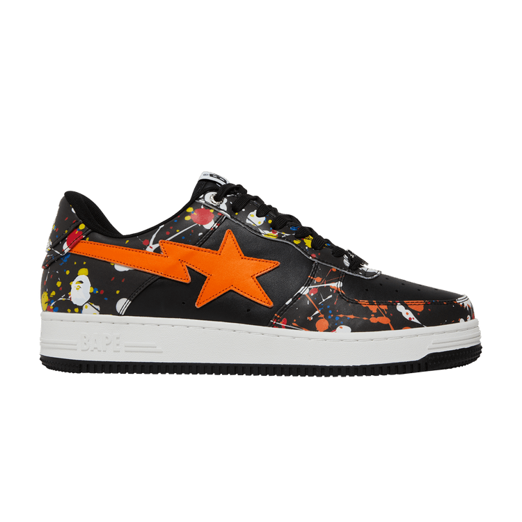 

Кроссовки BAPE Bapesta Low 'Paint Splatter - Black', черный