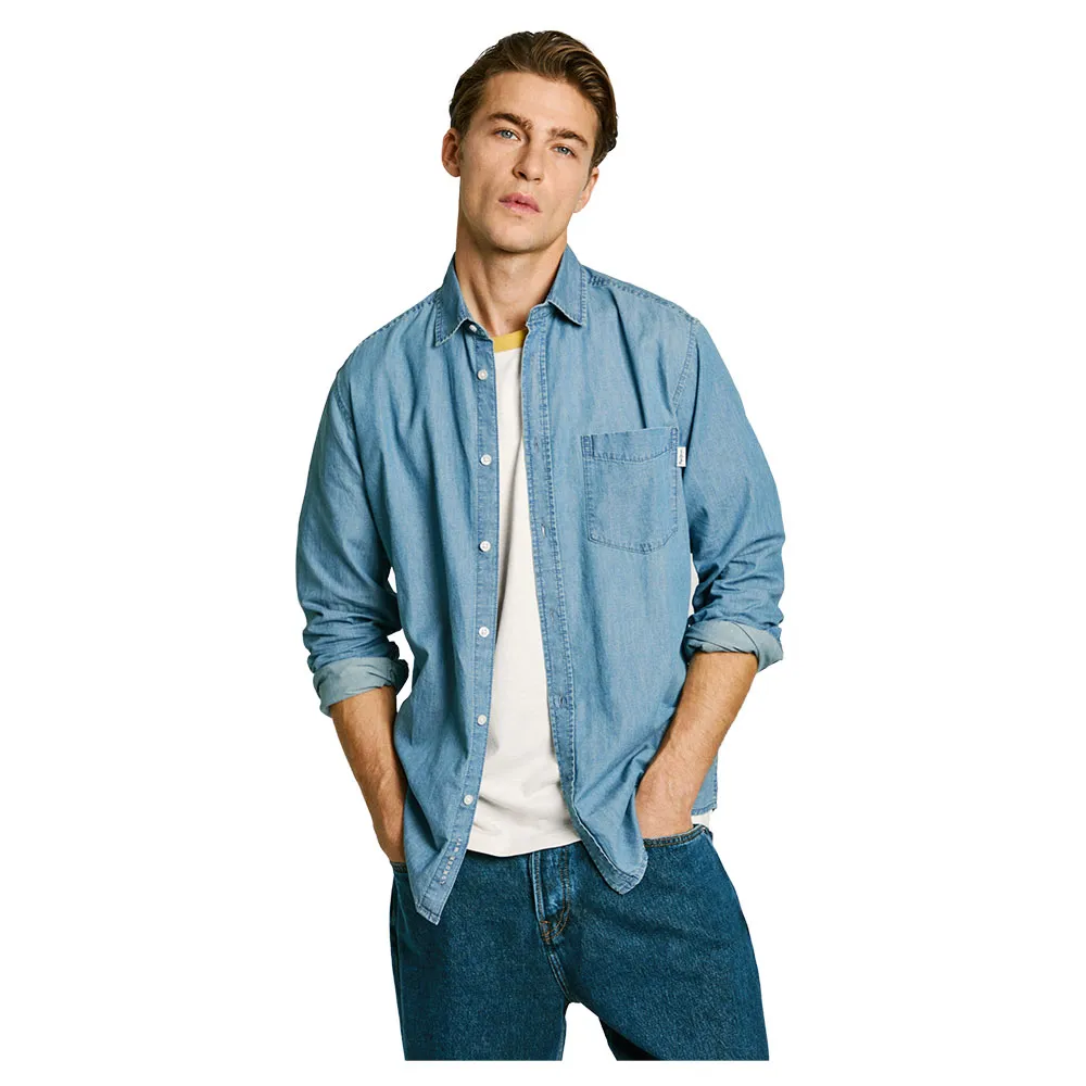 

Рубашка Pepe Jeans Classic Slim, синий