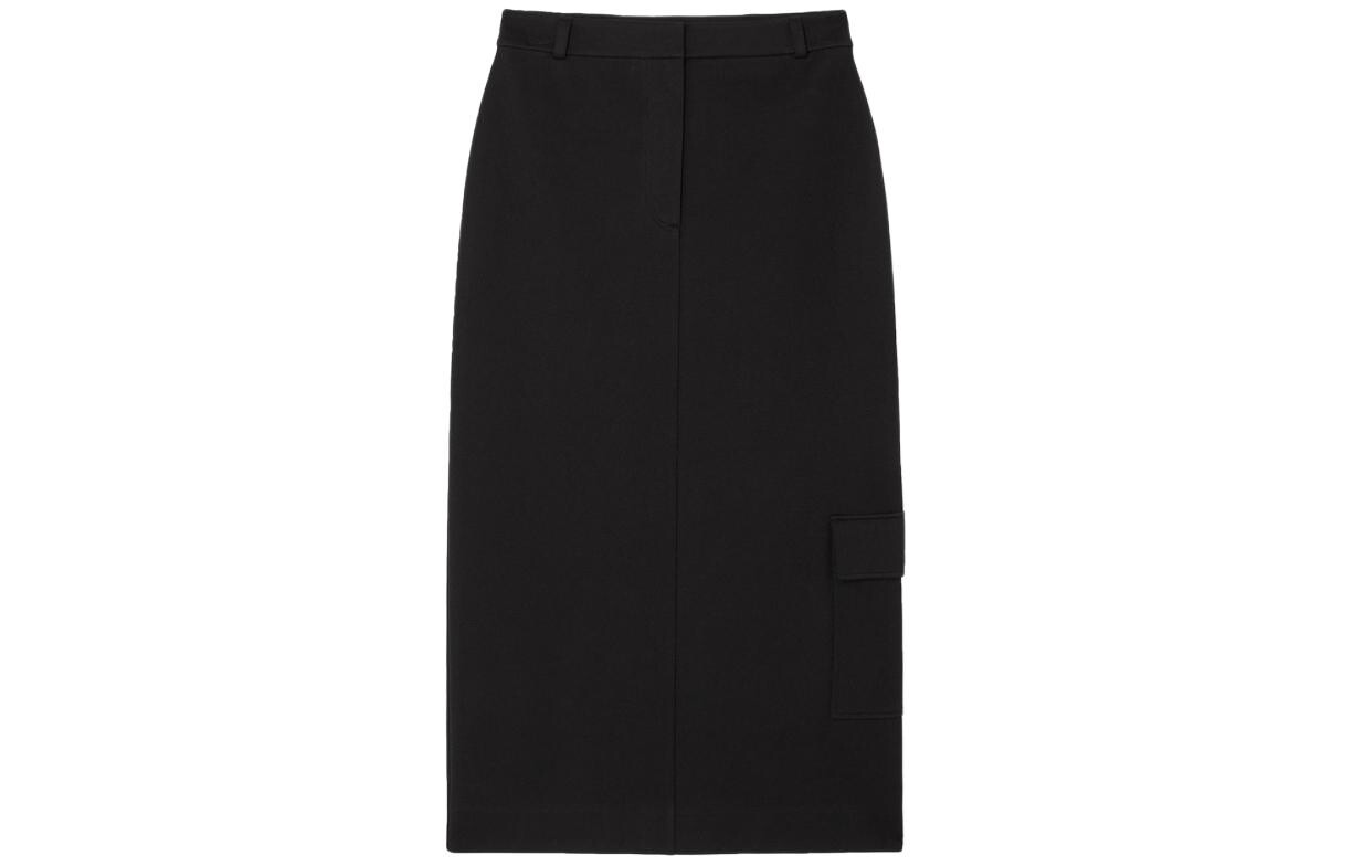 

Повседневная длинная юбка женская черная Cos