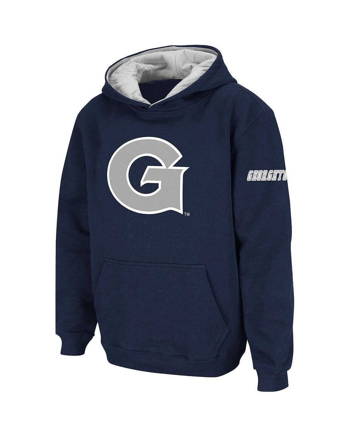 

Темно-синий пуловер с логотипом Big Boys Georgetown Hoyas Stadium Athletic