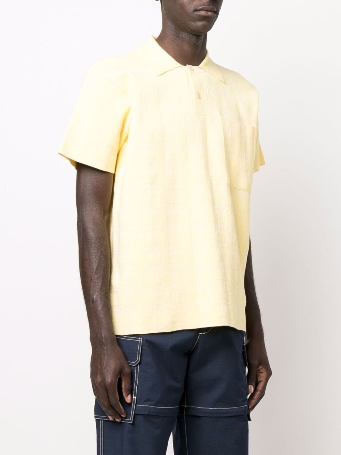 Jacquemus жаккардовая рубашка поло, желтый — фото 3