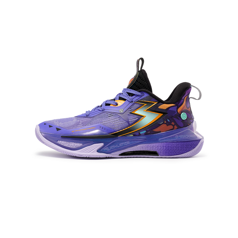 

361°KIDS Амортизация, устойчивость к истиранию, поддержка при отскоке низкие детские баскетбольные кроссовки purple