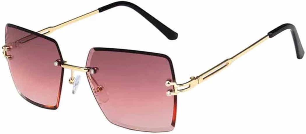 

Солнцезащитные очки с защитой UV400 | Металлическая оправа, цветные линзы | Для женщин и мужчин, для занятий спортом на открытом воздухе и вождения DSVIGF, Gold Gradient Purple