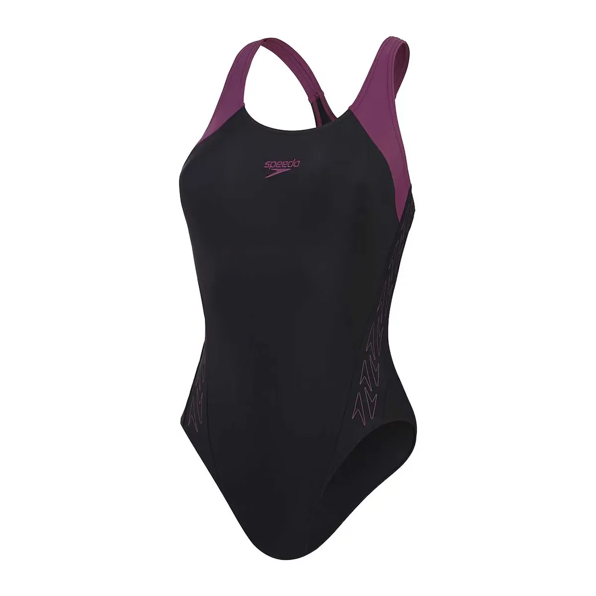 

Женский купальник Speedo Hyperboom Splice Racerback, фиолетовый