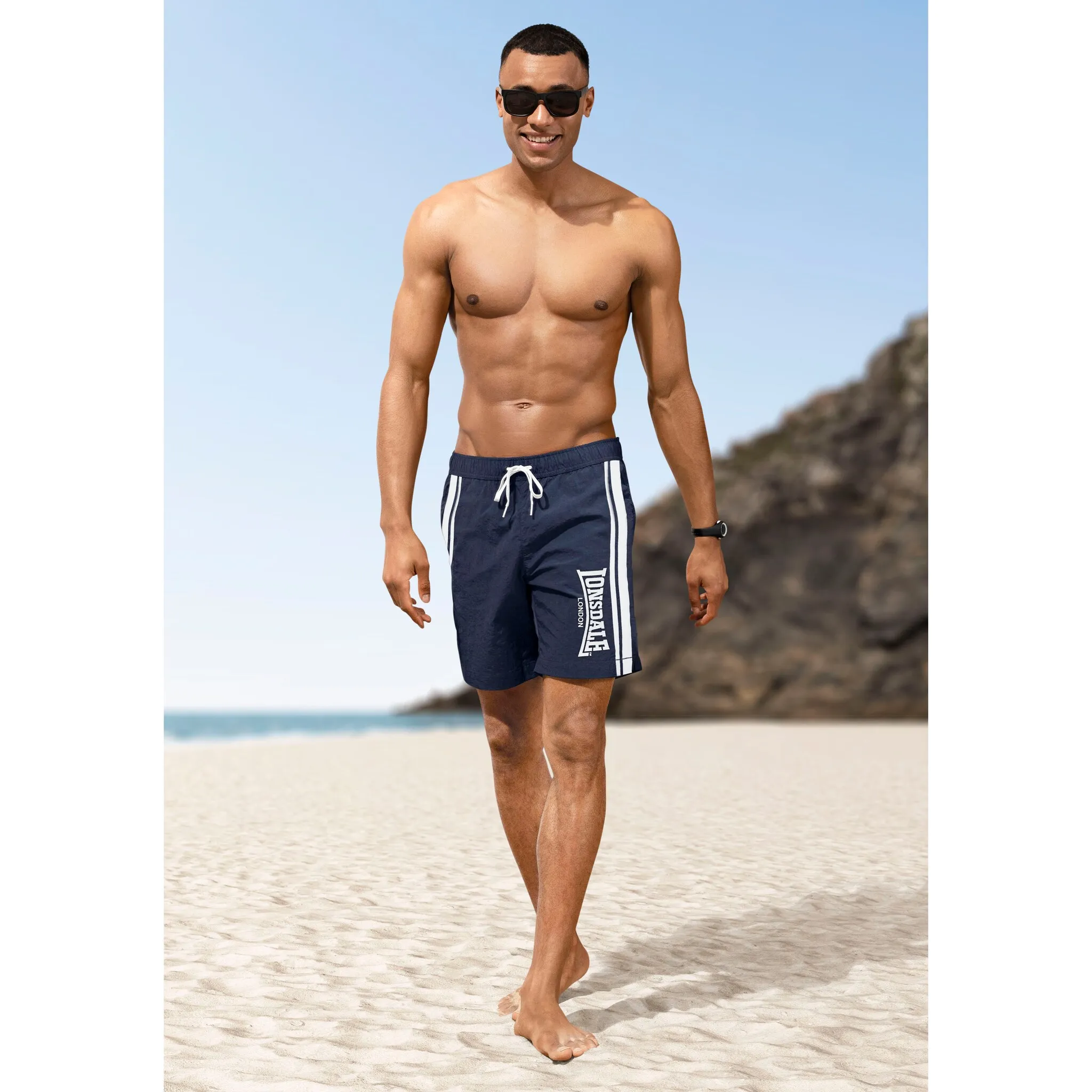 

Шорты Lonsdale "TAMESIDE", с эластичным поясом и кулиской, белый