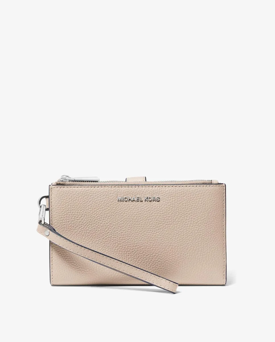 

Женский кошелек из зернистой кожи с браслетом Michael Michael Kors, кремовый