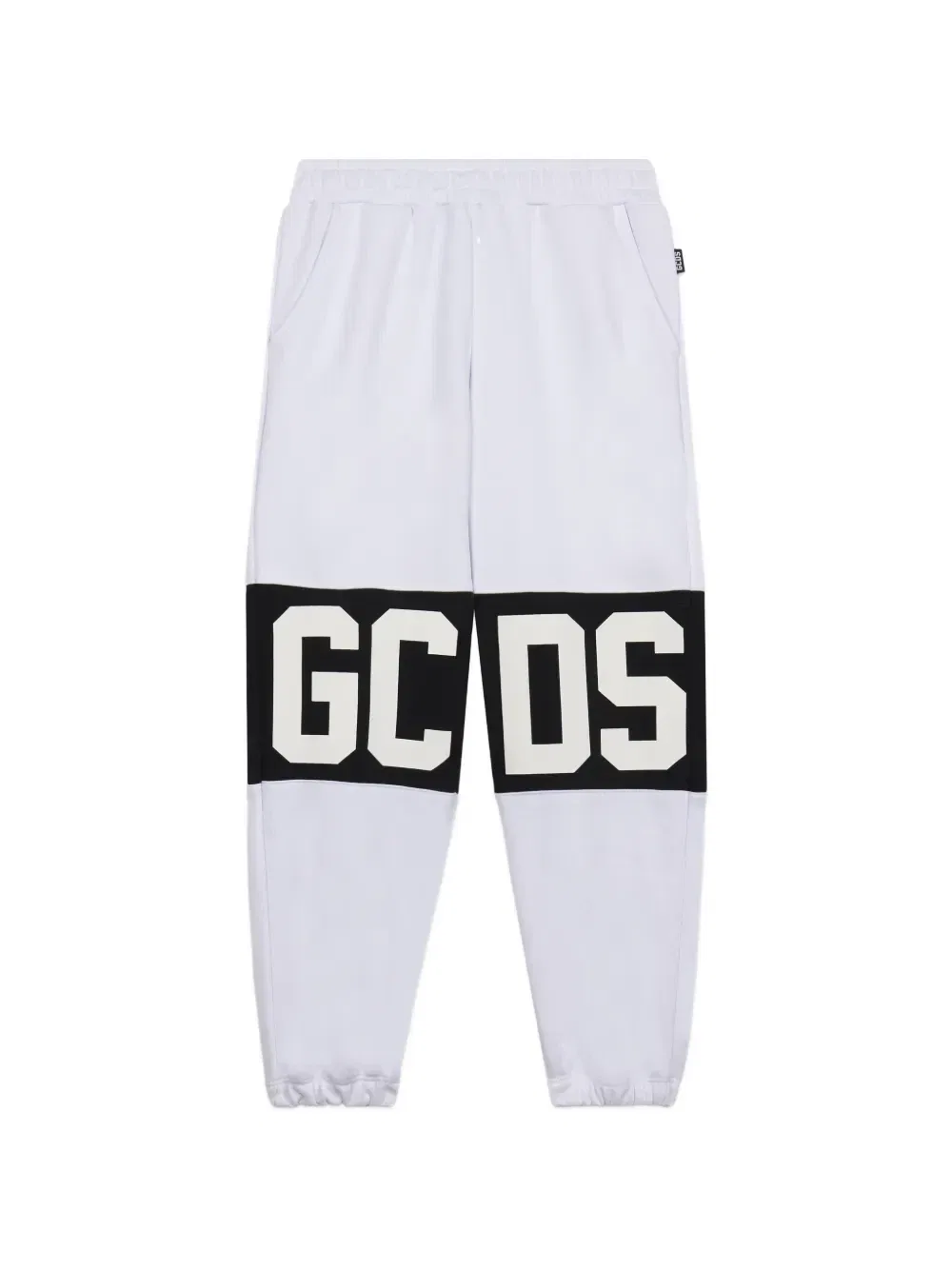 Спортивные брюки с логотипом-лентой Gcds Kids, белый