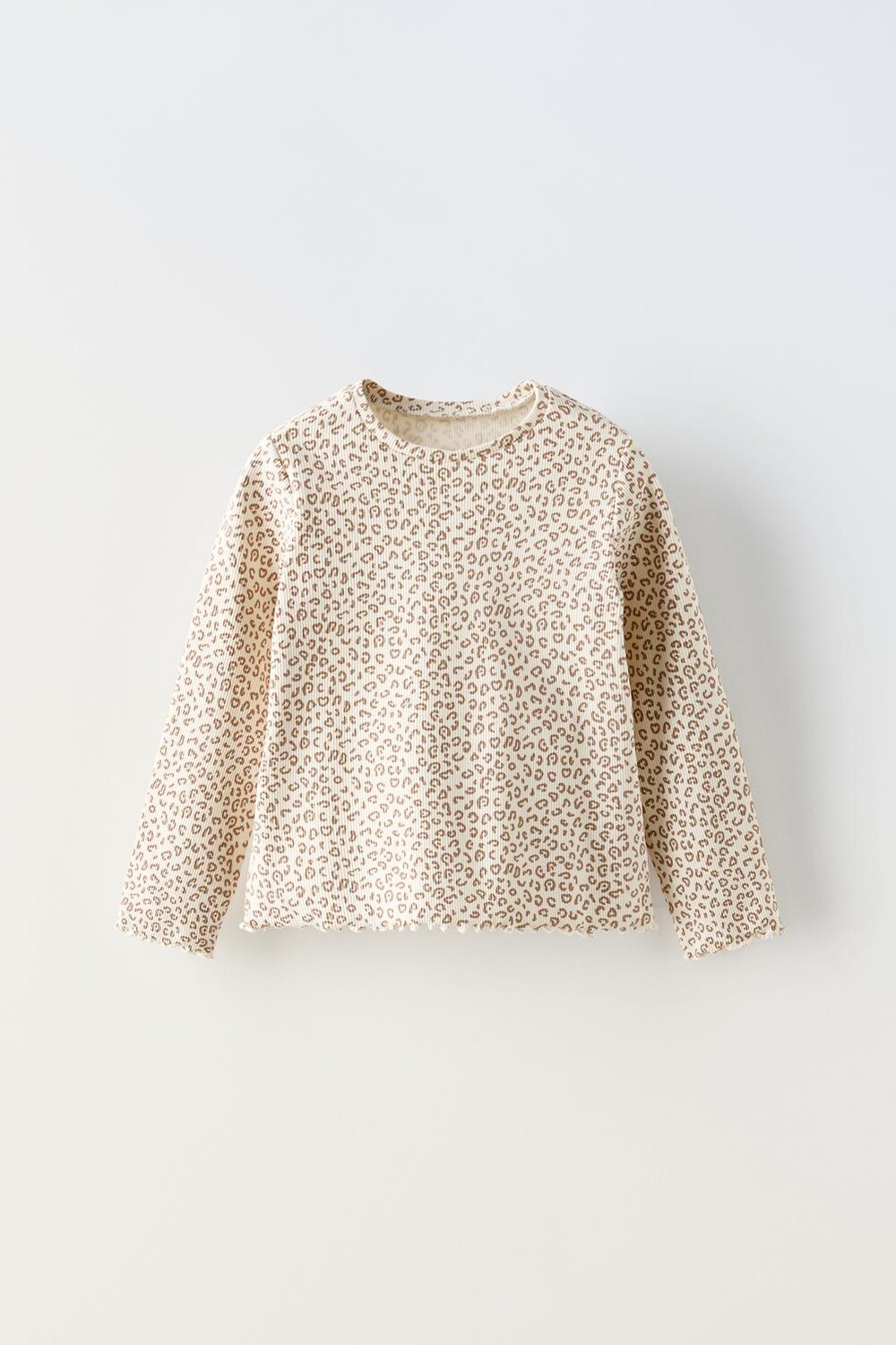

Футболка с животным принтом ZARA, экрю