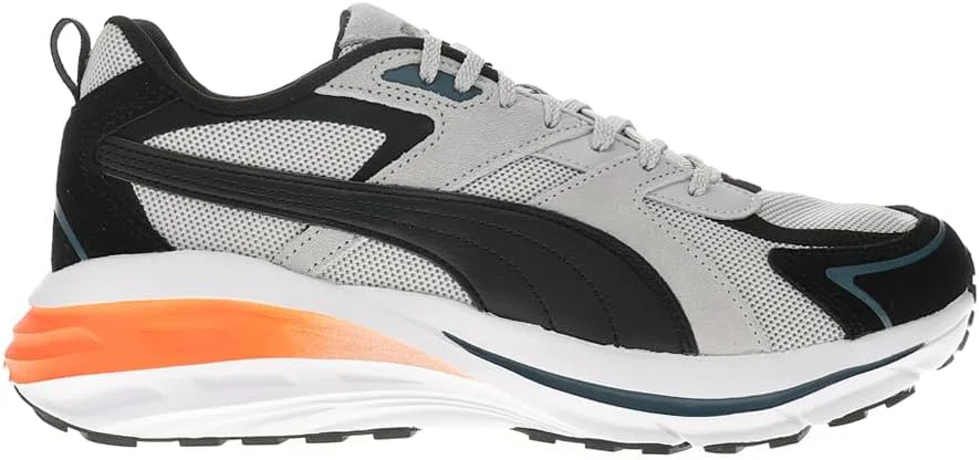 Мужские кожаные кроссовки Puma Hypnotic, светло-серый/черный/серый — фото 3