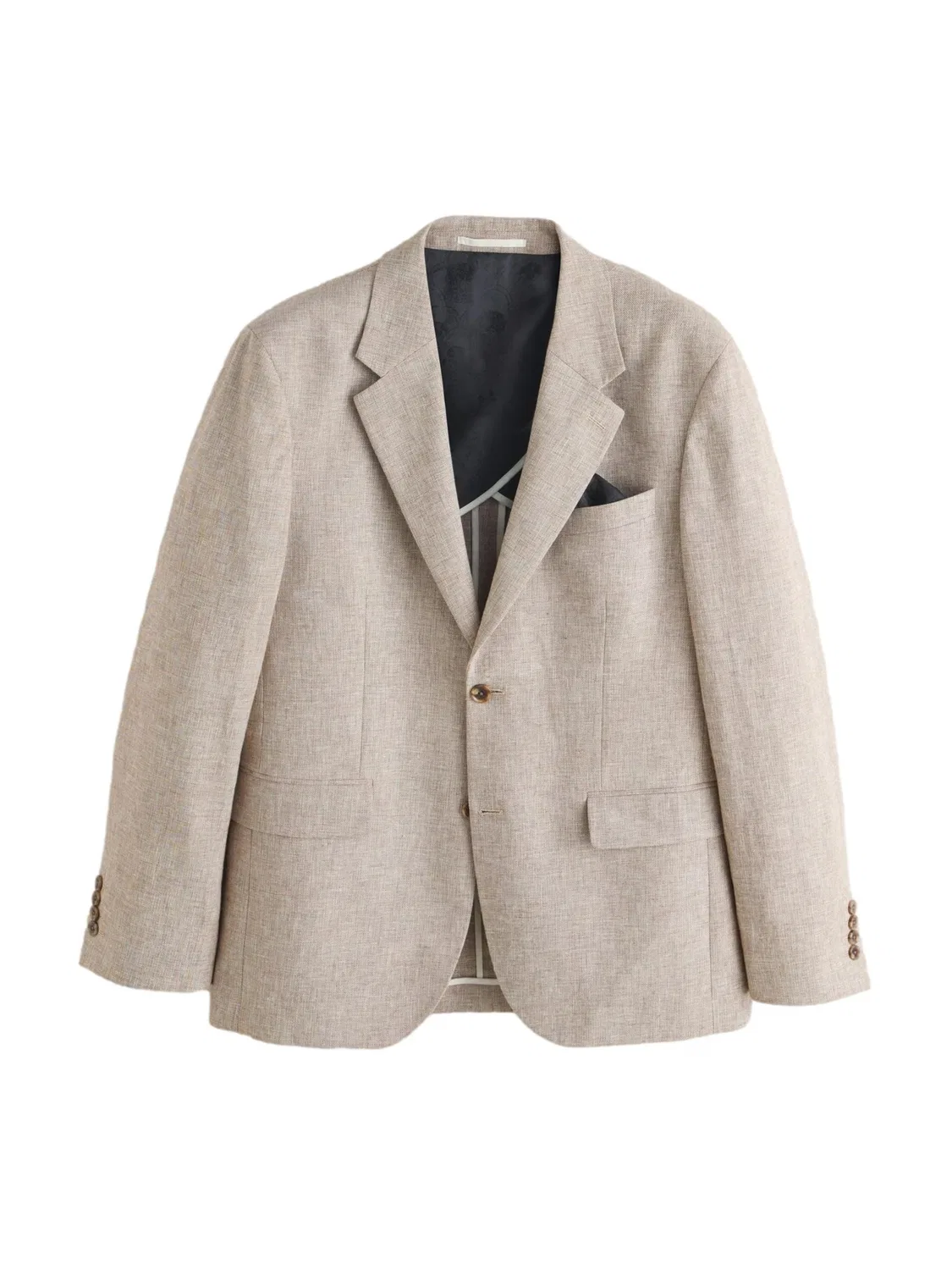 Деловой пиджак стандартного кроя Next, Mottled Beige