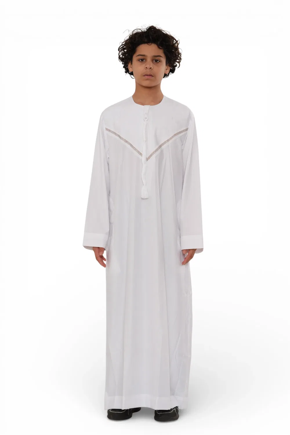 Arabic Thobes Белый марокканский халат Тобе для мальчиков и девочек Джеллаба Рамадан Ид Джубба - K-HM10