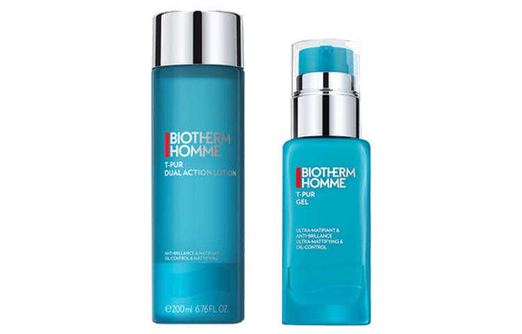 Набор Biotherm Homme T-Pur: матирующий гель + лосьон для лица — фото 2