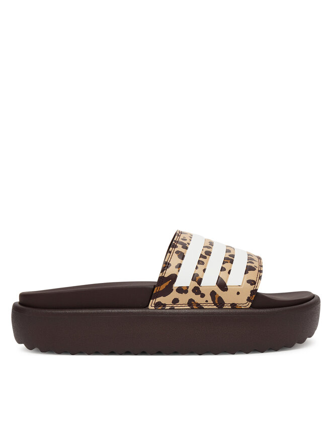 Сабо adilette Platform Slides JR9234 Adidas, коричневый