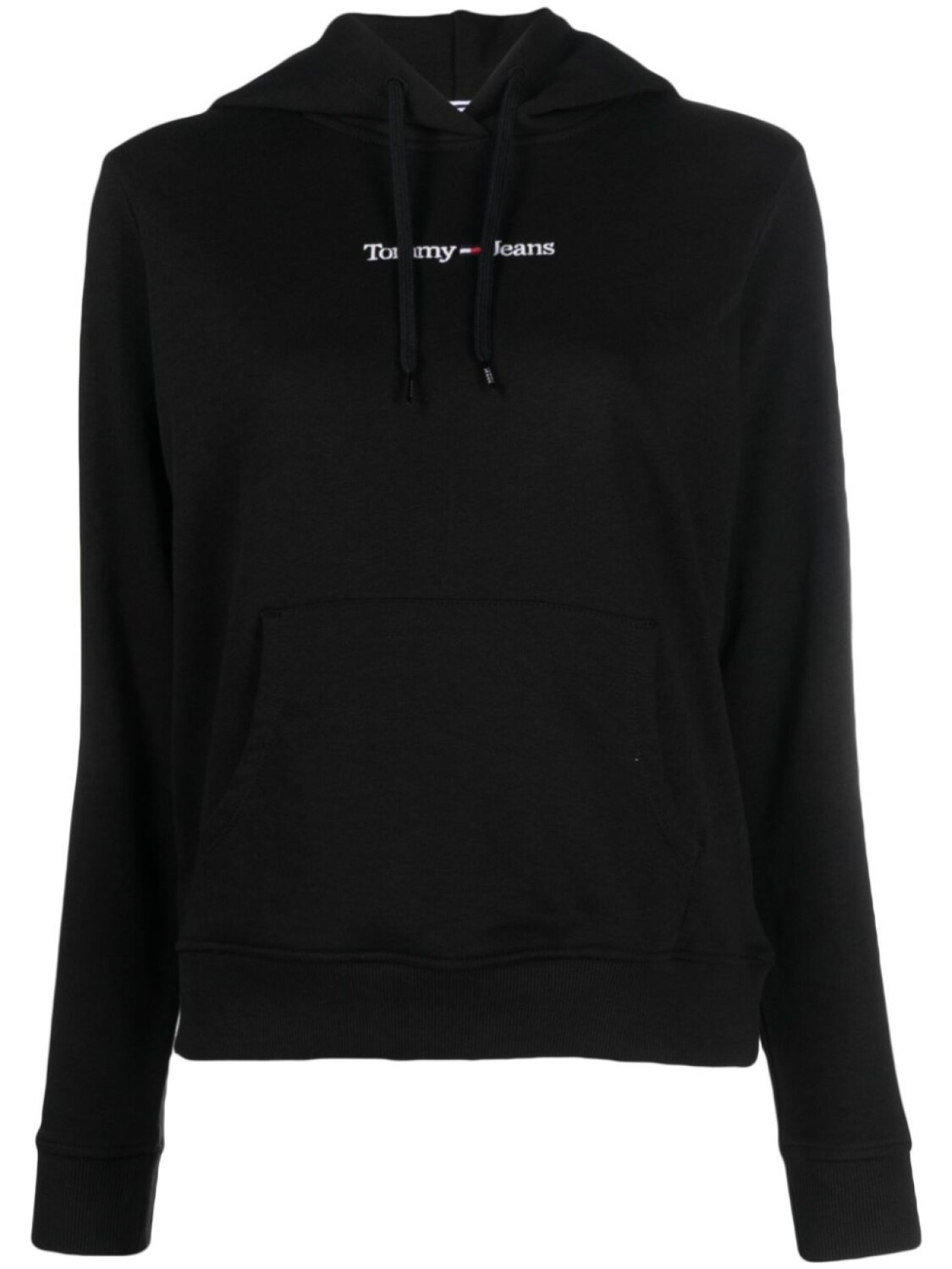 

Tommy Jeans худи с кулиской и вышитым логотипом, черный